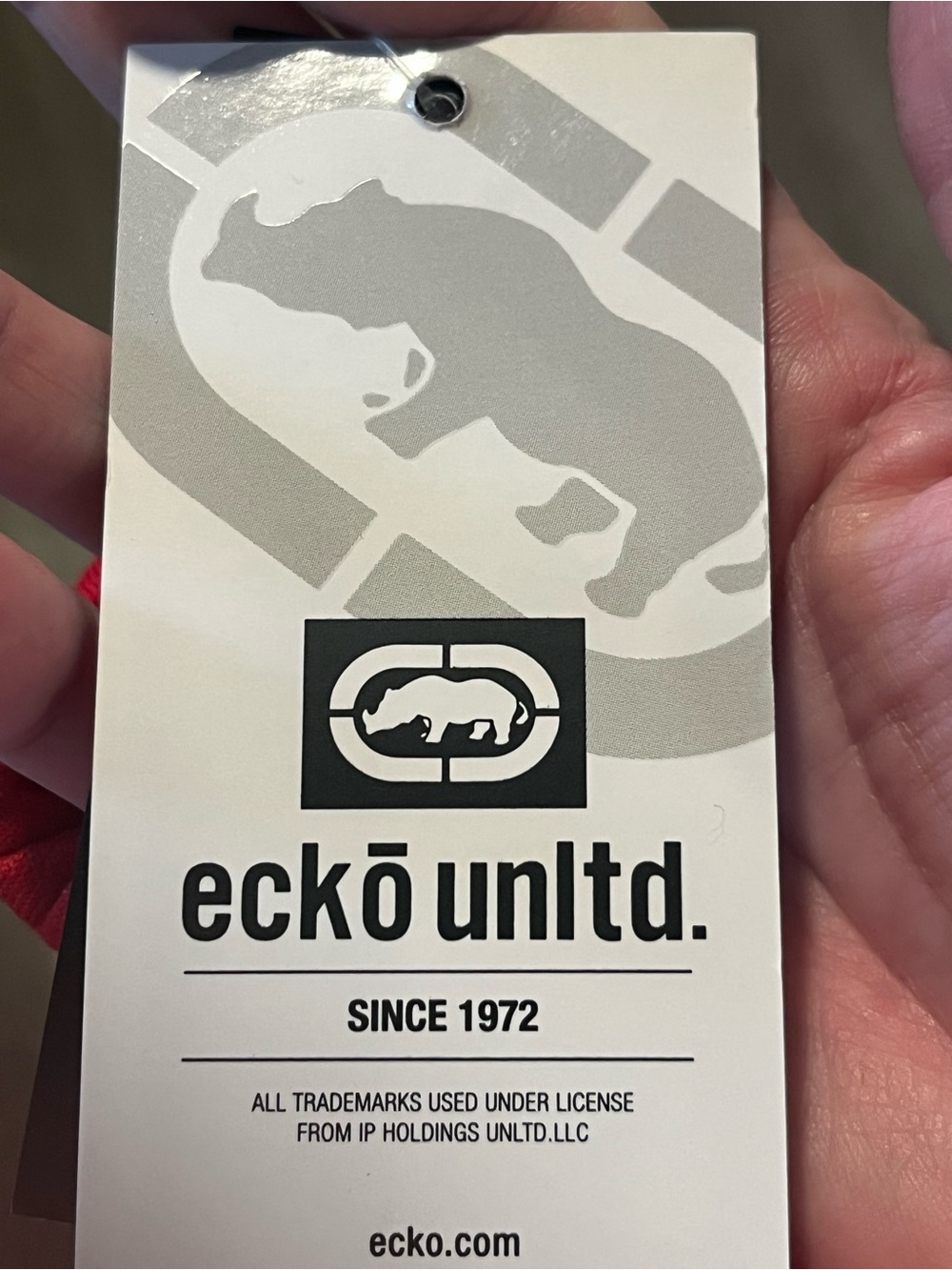 Ecko Unlimited Red and Black Colorblock Sweatpants - Picture 6 of 6